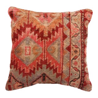 Reclaimed Rug Textile Pillow Cover For Sale