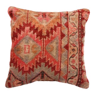 Reclaimed Rug Textile Pillow Cover For Sale