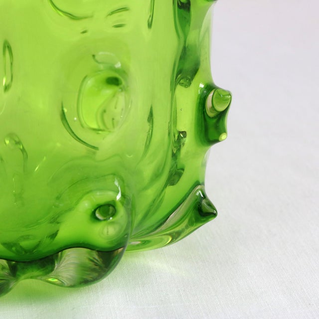 1970s Vintage Italian Sculptural Vase in Murano Glass, 1970s For Sale - Image 5 of 9