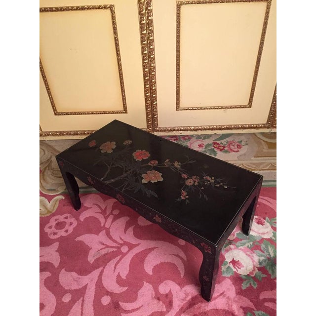 Wood 20th Century Asian Chinoiserie Coffee Table, 1970s For Sale - Image 7 of 10
