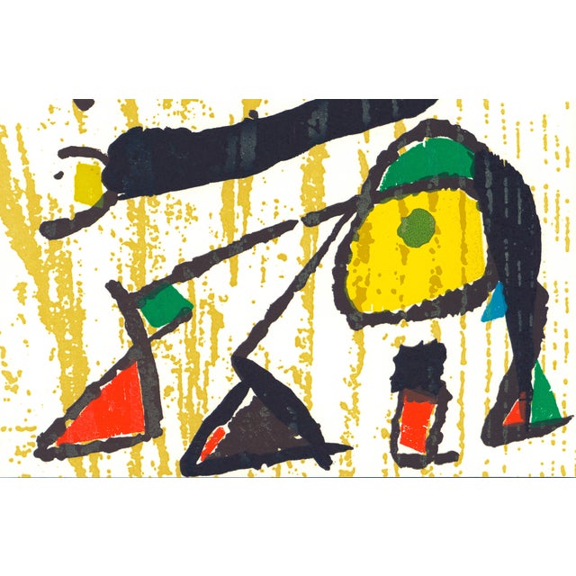 Original woodcut engraving by Joan Miró published by Galerie Lelong in 1991 (Paris) and printed by the Atelier of Joan...