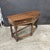 Vintage English Oak 2 Drawer Console Table With Shaped Front For Sale - Image 16 of 17
