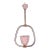 Pink Rostrato Murano Glass Pendant by Barovier & Toso, 1940s For Sale