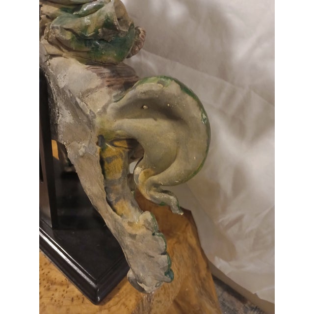 Antique Chinese Polychrome Glazed Ceramic or Terracotta Roof Tile Figure For Sale - Image 10 of 10
