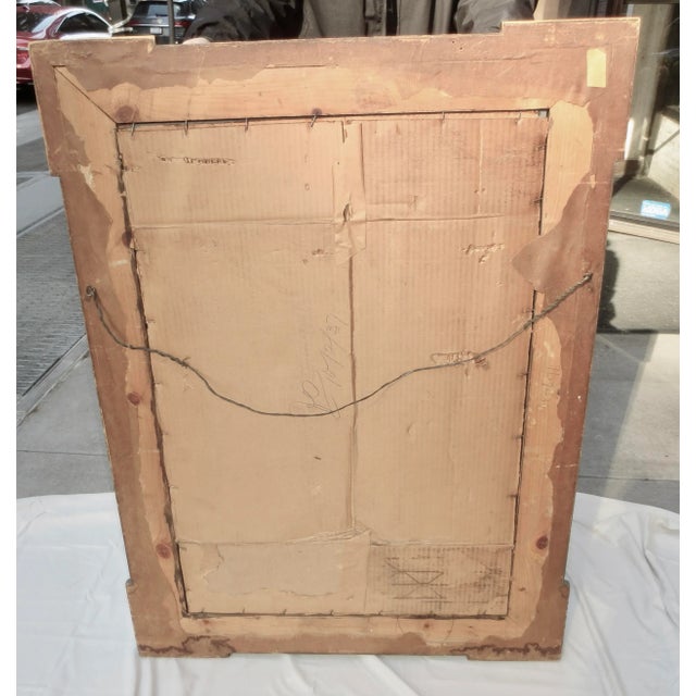 Vintage 1910 Mirror Edwardian With Corner Block For Sale - Image 9 of 12