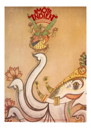 1987 Swedish Exhibition Poster, Mot Indien, Indienfestival (Towards India)