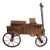 Vintage Hand Crafted Decorative Oak Pull Toy Wagon For Sale