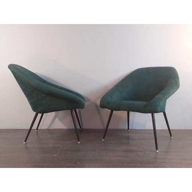 Set of Vintage Polish Chairs, 1970s, in Restored conditions. Designed 1960 to 1969