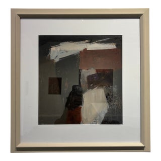 Abstract Expressionist Painting in Custom Frame by Ruth Aizuss Migdal For Sale