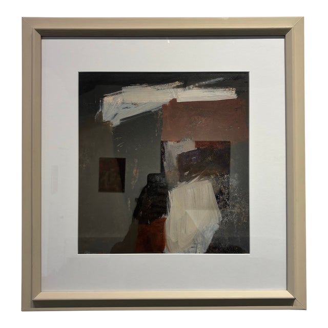 Abstract Expressionist Painting in Custom Frame by Ruth Aizuss Migdal For Sale
