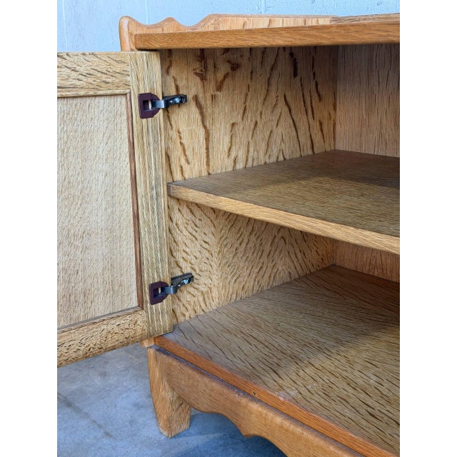 Oak Cabinet in Style of Henning Kjærnulf Denmark Mid-Century Modern 1970s For Sale - Image 10 of 10