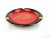 Handmade in Italy for Hoygill Imports, this ceramic ashtray makes a bold statement with its glossy black rim, vivid red...