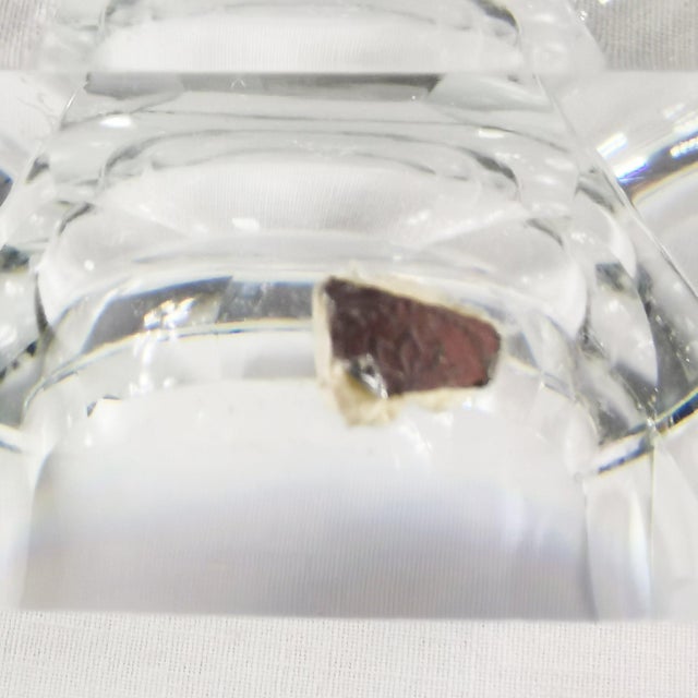 Glass Large Vintage Crystal Ashtray from Val Saint Lambert, 1960s For Sale - Image 7 of 10