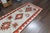 Textile 1970s Vintage Handmade Wool Cotton Beige Orange Runner Rug For Sale - Image 7 of 11