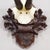 Antique Chamois Trophy on Carved Plaque, Germany Ca. 1900 For Sale - Image 4 of 5