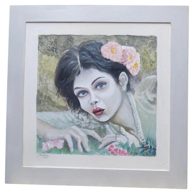 Clive Fredriksson, Portrait Painting of a Lady, 2020, Oil on Canvas For Sale - Image 14 of 14