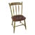 1980s Hitchcock Mustard Farmhouse Dining Room Kitchen Chair For Sale