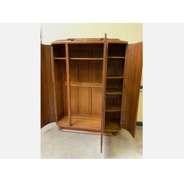 1930s Art Deco Wardrobe, 1930 For Sale - Image 5 of 9