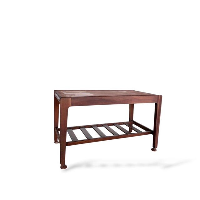 Mid-Century Coffee Table in Teak with Slatted Shelf from Remploy, 1960s For Sale - Image 6 of 8