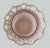 Vintage Lace Edge Depression Pink Glass Flower Bowl For Sale In New York - Image 6 of 12