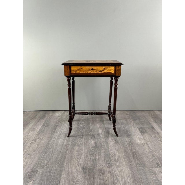 Napoleon III Inlaid Dressing Table For Sale - Image 4 of 10