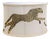 The House of Scalamandré Leaping Cheetah Drum Shade, Beige For Sale