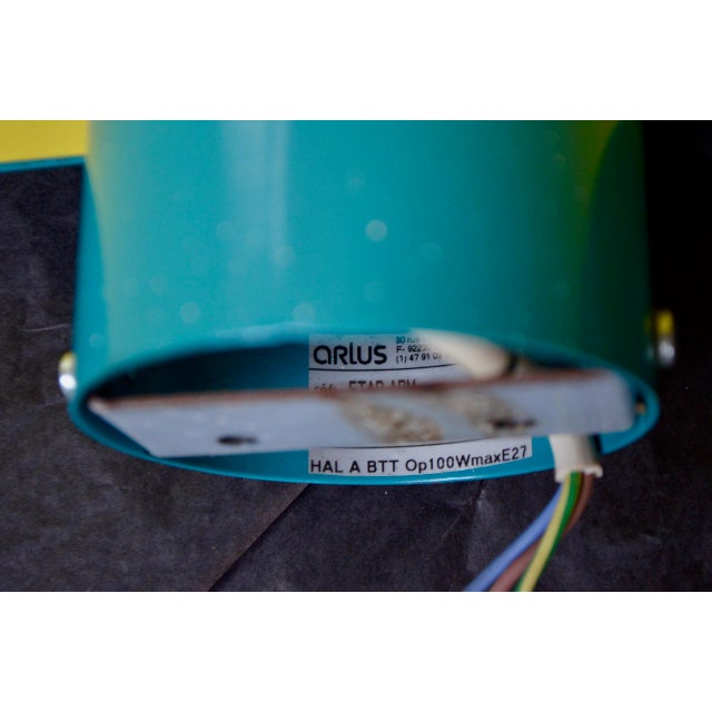 Postmodern Arlus Wall Lights in Glass and Metal, France, 1980s, Set of 4 For Sale - Image 3 of 7