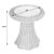 Coastal Flora 22 in. W Round Rattan Scalloped Edge End table, Natural Rattan For Sale - Image 3 of 6