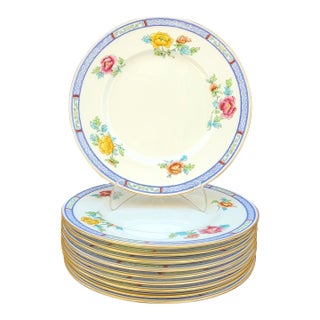 Antique Early 20th Century Tiffany & Co. Cauldon England Luncheon Plates - Set of 10 For Sale