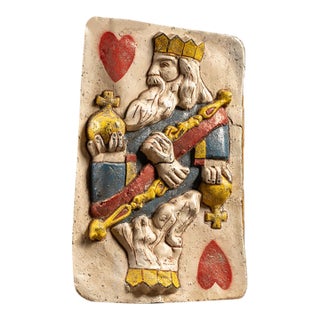 Mid 20th Century Folk Art King of Hearts Sandwich Board Costume For Sale
