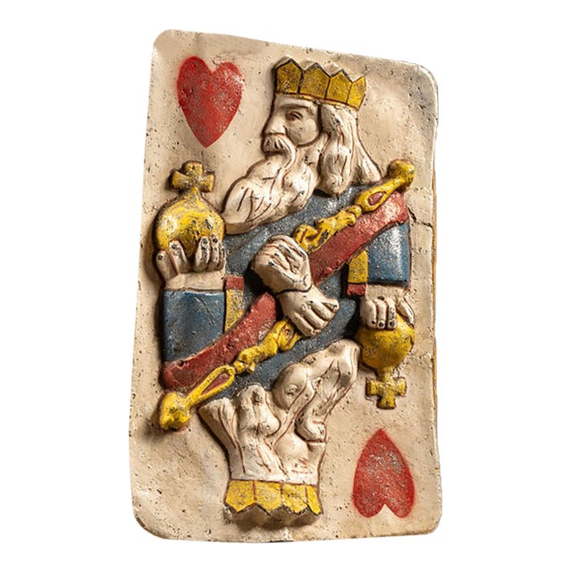 Mid 20th Century Folk Art King of Hearts Sandwich Board Costume For Sale