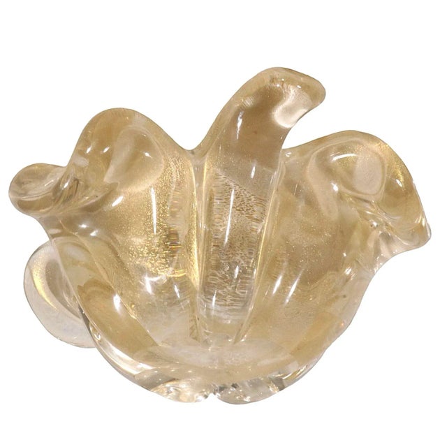 Murano Aventurine Bowl by Seguso C 1950/1960's For Sale - Image 10 of 13