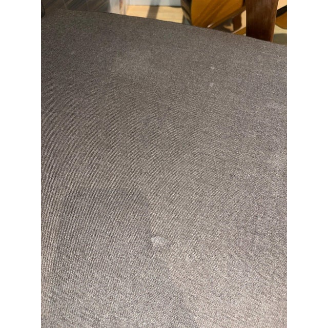Vintage Grey Parker Inspired Upholstered Sofa With Tall Legs For Sale In Los Angeles - Image 6 of 9
