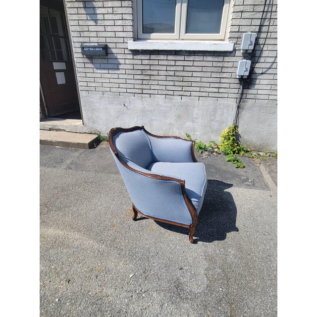 1930 Italian Club Living Room Chair Beachwood For Sale - Image 12 of 17