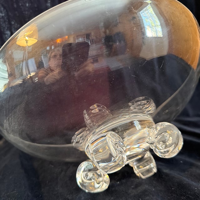 1950s Steuben Scroll-Footed Bowl For Sale - Image 6 of 8