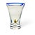 Annieglass Tropical Fish Art Glass Vase Blue Rim 5.5" Santa Cruz For Sale - Image 4 of 12