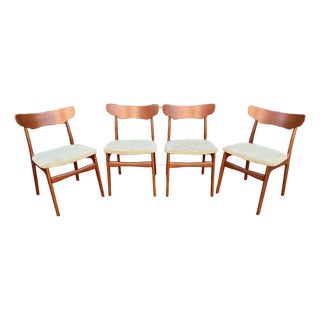 Vintage Danish Modern Teak Dining Chairs From Schionning and Elgaard for Randers For Sale