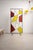 1970s Mid-Century Modern Geometric Room Divider with Textured Colored Glass, 1970s For Sale - Image 5 of 16