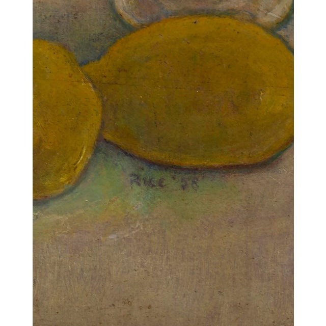 1950s Anne Estell Rice (1877-1959, American) Still Life With Bottles Oil Paint on Masonite For Sale - Image 5 of 7