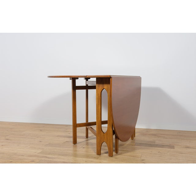 1960s Mid-Century Modern Round Drop Leaf Dining Table from Jentique, United Kingdom, 1960s For Sale - Image 5 of 18