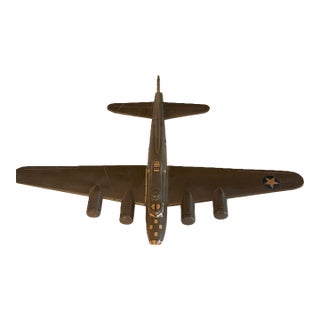 Vintage Handcrafted Wwii B-17 Bomber Model Airplane – u.s. Army Air Forces Memorabilia For Sale