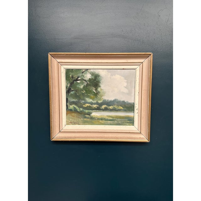 Lars Boëthius, Coastal Landscape, 1950s, Oil on Panel, Framed For Sale - Image 11 of 18