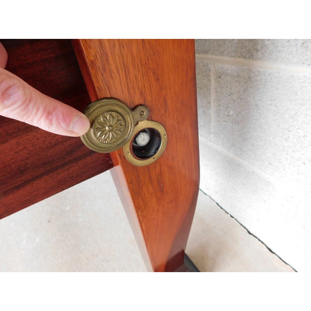 Mahogany Georgian Style Queen Size Draper Carved Tester Poster Bed For Sale In Philadelphia - Image 6 of 12