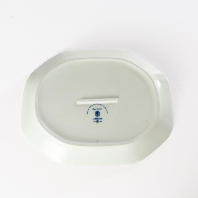 A beautiful Mottahedeh Historic Charleston Blue Canton platter with Fitzhugh border.