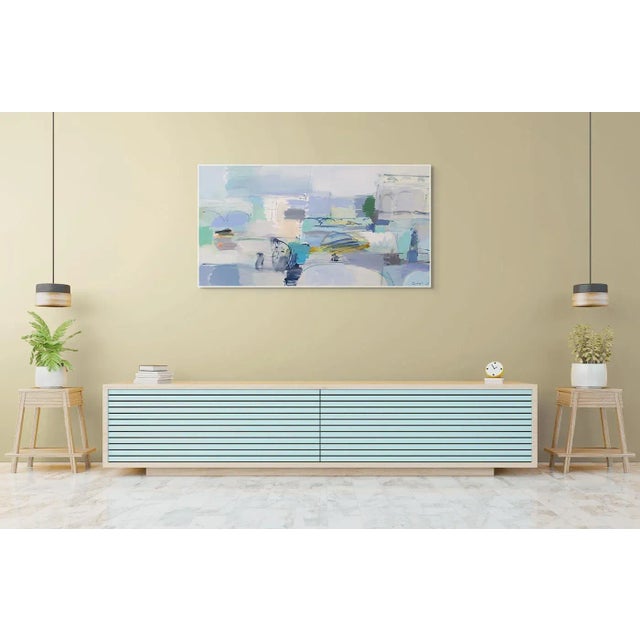 Acrylic on canvas Edition: Unique. Unframed. Canvas size: 80 x 150 x 2 cm / 31.4 x 59 x 0.7 inch Andreas Durrer is a Swiss...