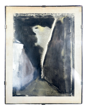 Araldo Cavallera, Abstract Work on Paper, 1950s, Watercolor on Paper