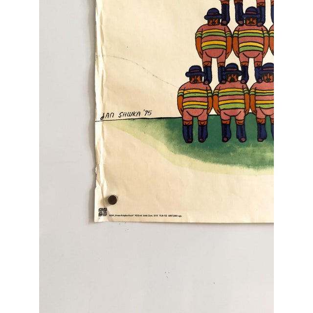 Paper Circus Original Circus Poster by Jan Sawka, 1975 For Sale - Image 7 of 9