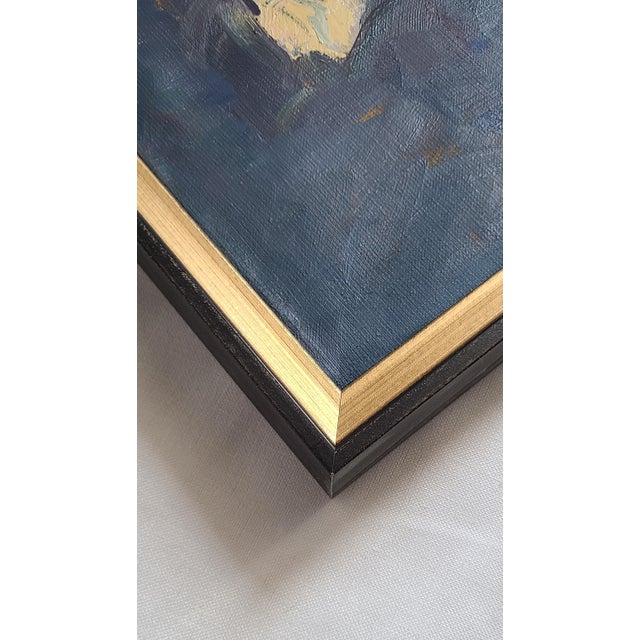 Paint Original Framed Art on Canvas For Sale - Image 7 of 12