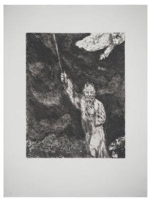 Marc Chagall, Darkness Over Egypt, Original Engraving