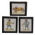 White Three Tiles W/ Bull, Swordsmen in a Frame For Sale - Image 8 of 8